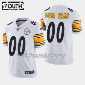 Camiseta Niño NFL Pittsburgh Steelers Personalizar Nike Blanco 100th